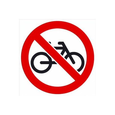 Знак С велосипедами не входить