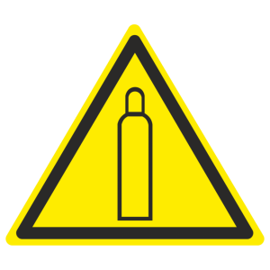 Знак безопасности W-19 «Газовый баллон»